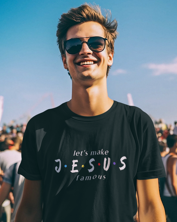 let's make JESUS famous Dark Men's T-Shirt