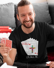 All in for Jesus 5-Card Men's T-Shirt