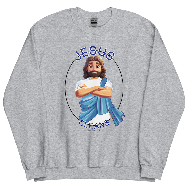 Jesus Cleans Unisex Sweatshirt+