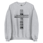 Jesus Is Cross in Black Unisex Sweatshirt