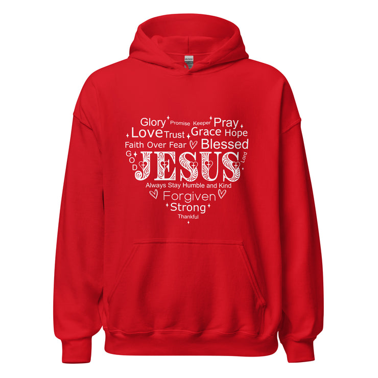 Jesus Heart Unisex Hoodie+