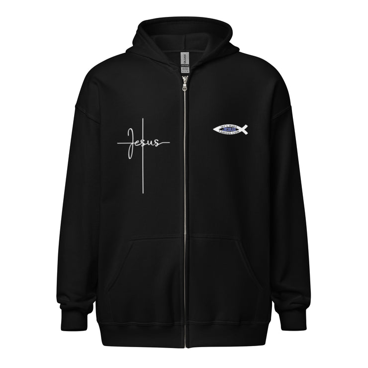 Walk with Jesus Unisex zip hoodie+