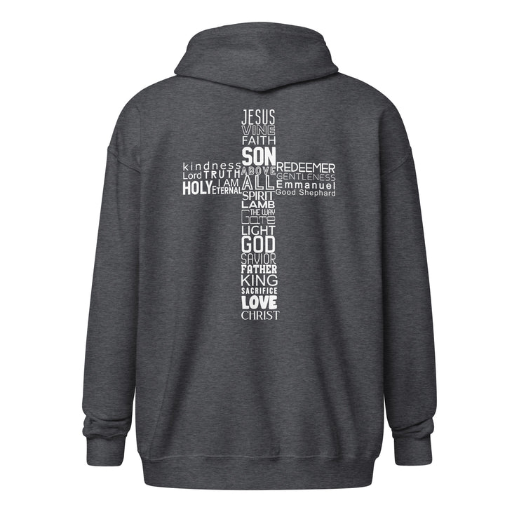 Jesus Is Cross Unisex Zip Hoodie+