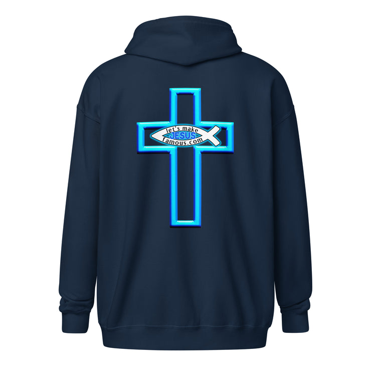 let's make JESUS famous Unisex Zip Hoodie+