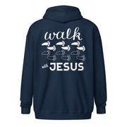 Walk with Jesus Unisex zip hoodie+