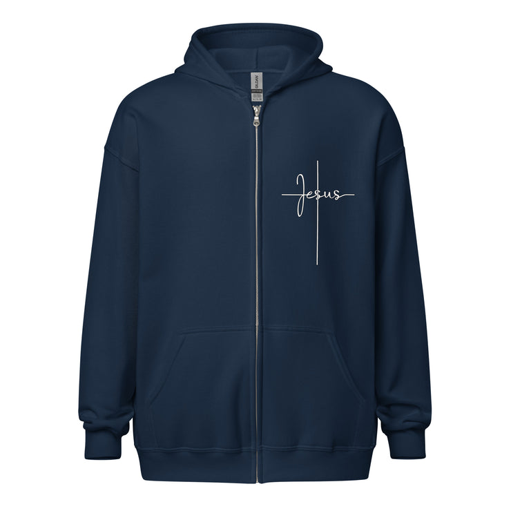 let's make JESUS famous Unisex Zip Hoodie+