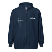 Walk with Jesus Unisex zip hoodie+